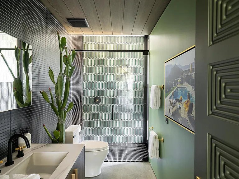 Flannery Residence by Capurro + Davis Design, mid-century modern interior in the Palm Springs desert, view 17 of 33