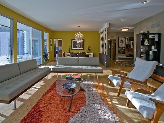 Yosemite House by Capurro + Davis Design, mid-century modern interior in the Palm Springs desert, view 1 of 18