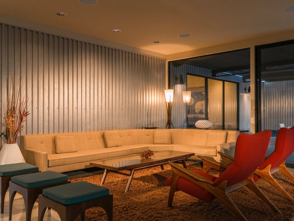 Kenaston House by Capurro + Davis Design, mid-century modern interior in the Palm Springs desert, view 6 of 19