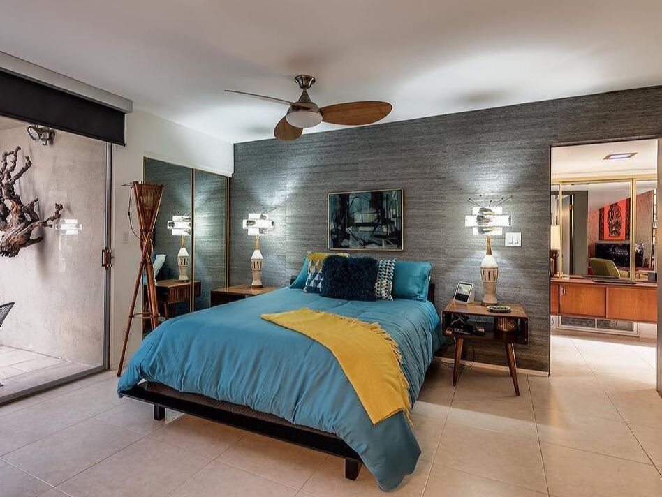 Interior detail at Royal Hawaiian Estates II by Capurro + Davis Design, Palm Springs, California
