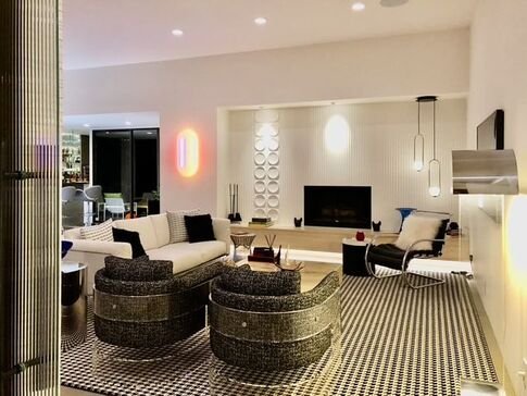 Twin Palms by Capurro + Davis Design, mid-century modern interior in the Palm Springs desert, view 8 of 22