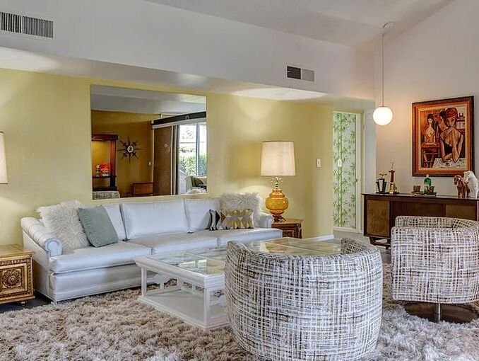 Royal Hawaiian Estates I by Capurro + Davis Design, mid-century modern interior in the Palm Springs desert, view 3 of 33