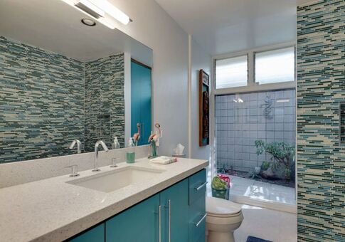 Royal Hawaiian Estates II by Capurro + Davis Design, mid-century modern interior in the Palm Springs desert, view 14 of 21