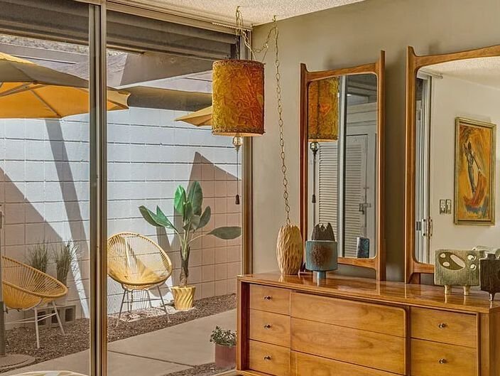 Royal Hawaiian Estates I by Capurro + Davis Design, mid-century modern interior in the Palm Springs desert, view 30 of 33