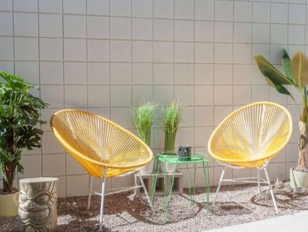 Royal Hawaiian Estates I by Capurro + Davis Design, mid-century modern interior in the Palm Springs desert, view 22 of 33