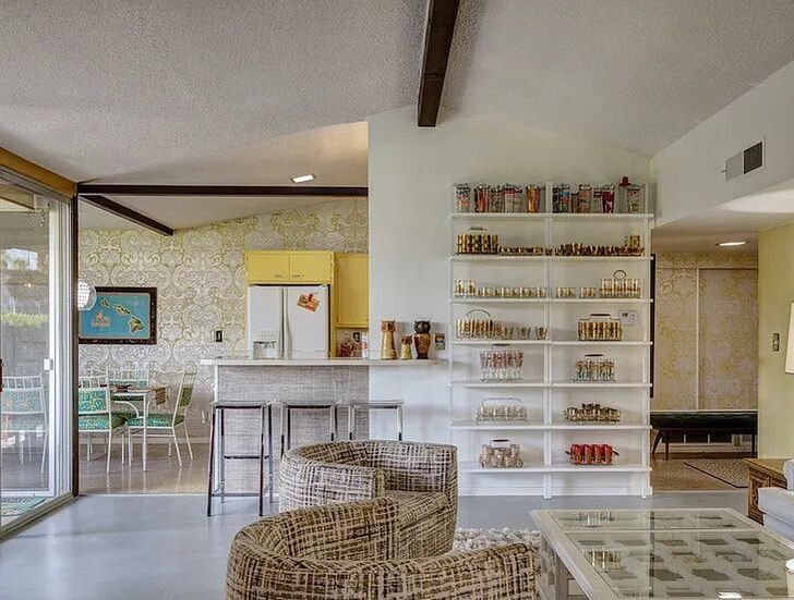 Royal Hawaiian Estates I by Capurro + Davis Design, mid-century modern interior in the Palm Springs desert, view 6 of 33