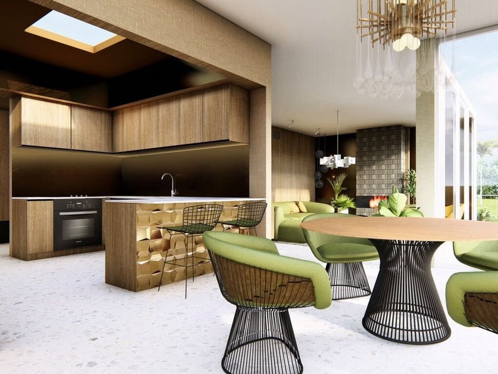 Seven Lakes by Capurro + Davis Design, mid-century modern interior in the Palm Springs desert, view 2 of 18
