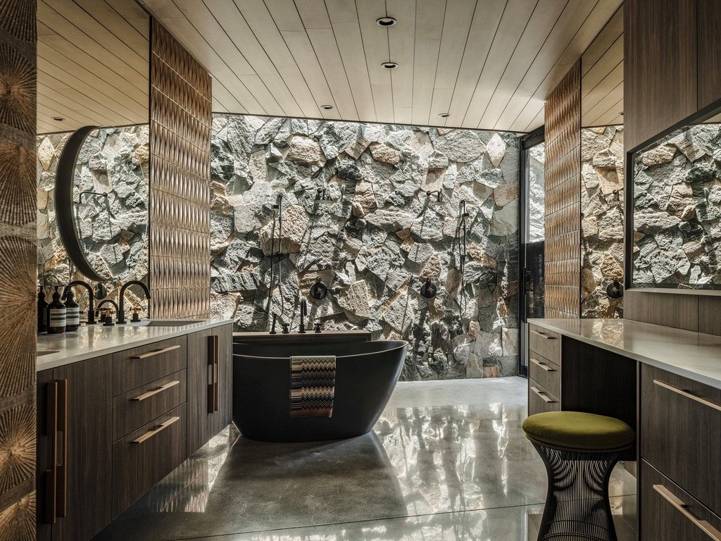Flannery Residence by Capurro + Davis Design, mid-century modern interior in the Palm Springs desert, view 18 of 33