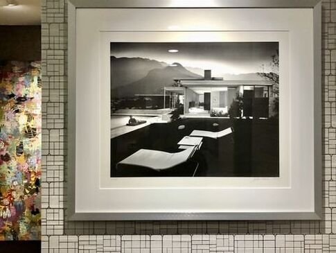 Art by Capurro + Davis Design, mid-century modern interior in the Palm Springs desert, view 4 of 23