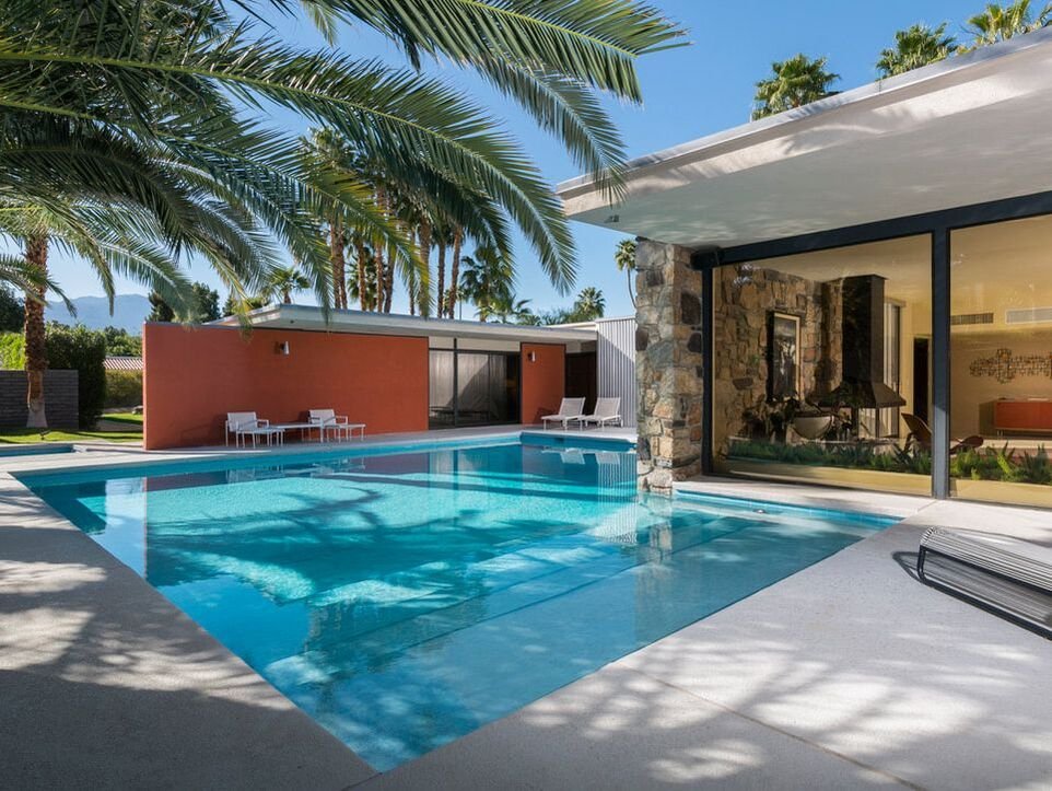 Kenaston House by Capurro + Davis Design, mid-century modern interior in the Palm Springs desert, view 2 of 19