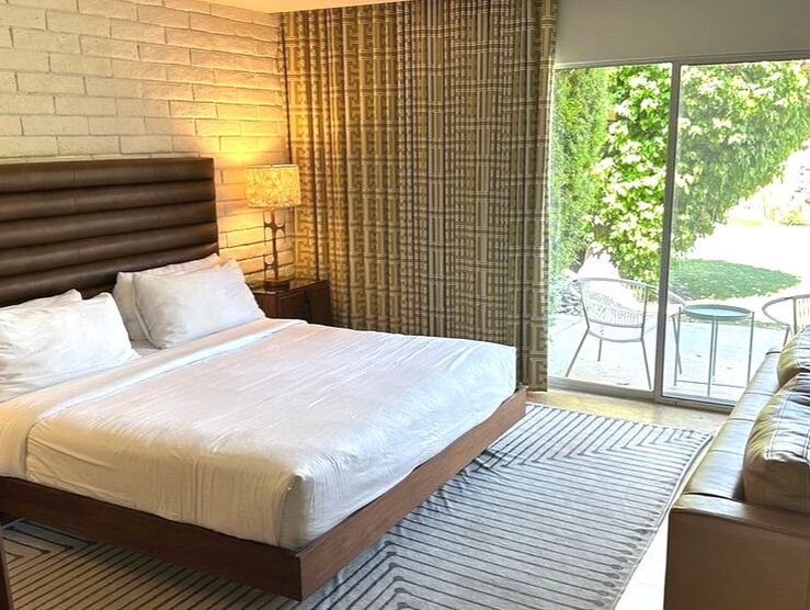 Desert Hills Hotel by Capurro + Davis Design, mid-century modern interior in the Palm Springs desert, view 15 of 18