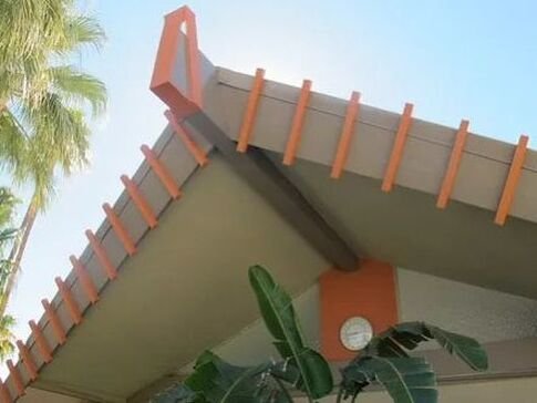 Royal Hawaiian Estates II by Capurro + Davis Design, mid-century modern interior in the Palm Springs desert, view 7 of 21