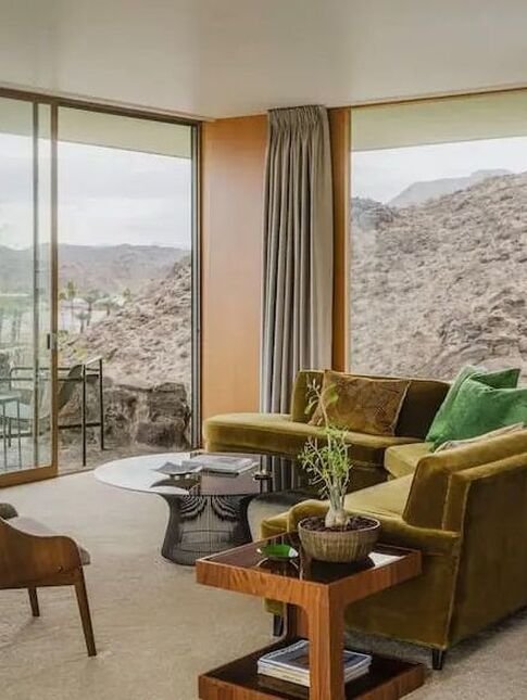 Cree House by Capurro + Davis Design, mid-century modern interior in the Palm Springs desert, view 14 of 22
