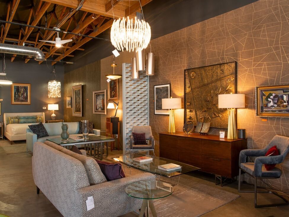 Modern Showroom by Capurro + Davis Design, mid-century modern interior in the Palm Springs desert, view 10 of 21