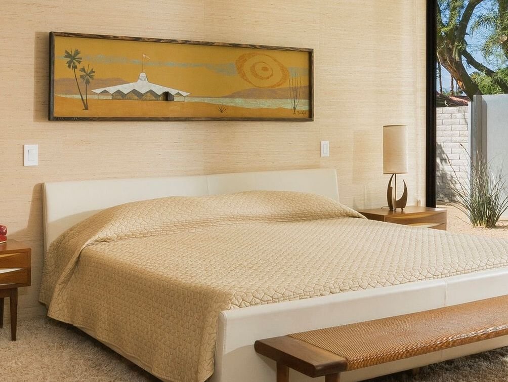 Art by Capurro + Davis Design, mid-century modern interior in the Palm Springs desert, view 3 of 23