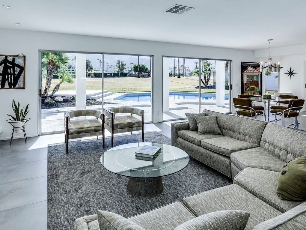 Interior detail at Indian Canyons by Capurro + Davis Design, Palm Springs, California