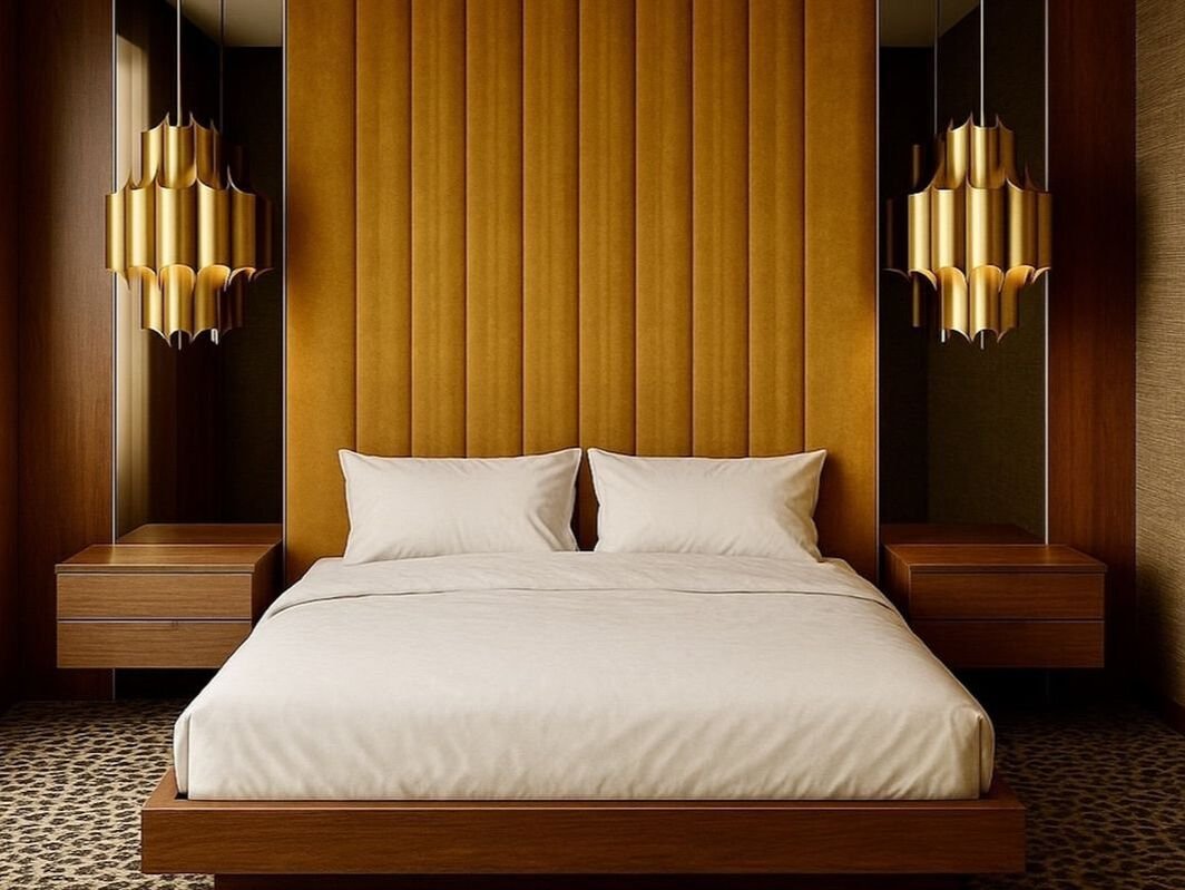 Finishes by Capurro + Davis Design, mid-century modern interior in the Palm Springs desert, view 17 of 19