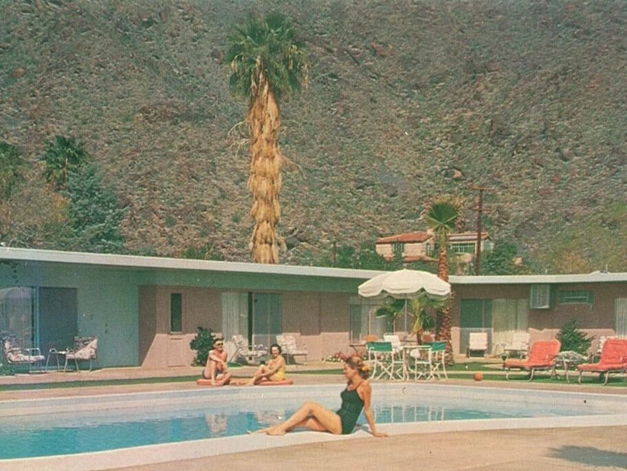Desert Hills Hotel by Capurro + Davis Design, mid-century modern interior in the Palm Springs desert, view 8 of 18
