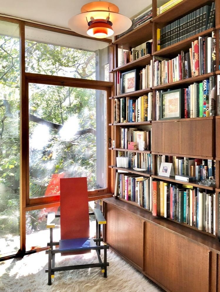 Furniture by Capurro + Davis Design, mid-century modern interior in the Palm Springs desert, view 2 of 23