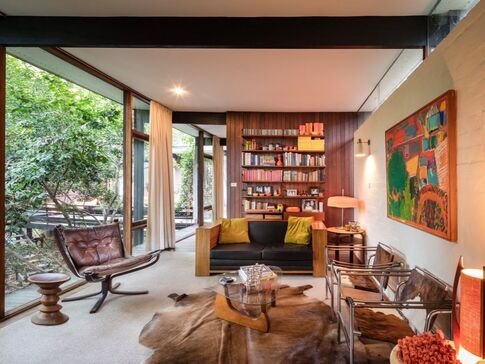 Art by Capurro + Davis Design, mid-century modern interior in the Palm Springs desert, view 21 of 23
