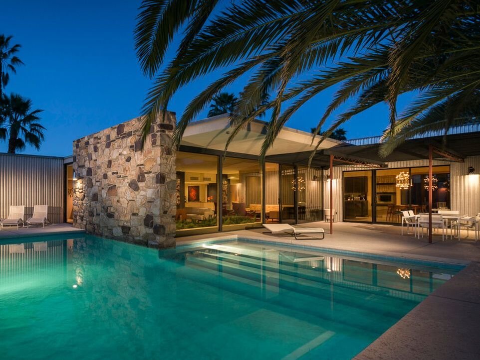 Kenaston House by Capurro + Davis Design, mid-century modern interior in the Palm Springs desert, view 8 of 19
