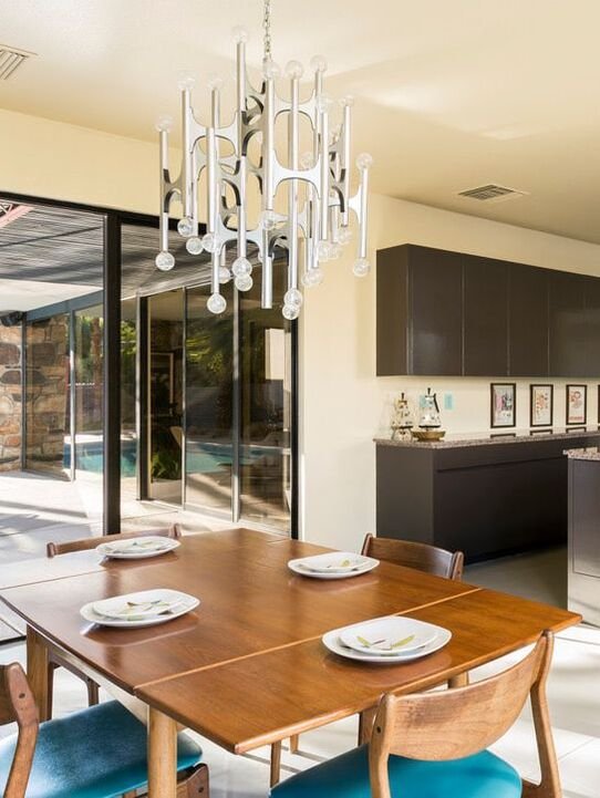 Interior detail at Kenaston House by Capurro + Davis Design, Rancho Mirage, California